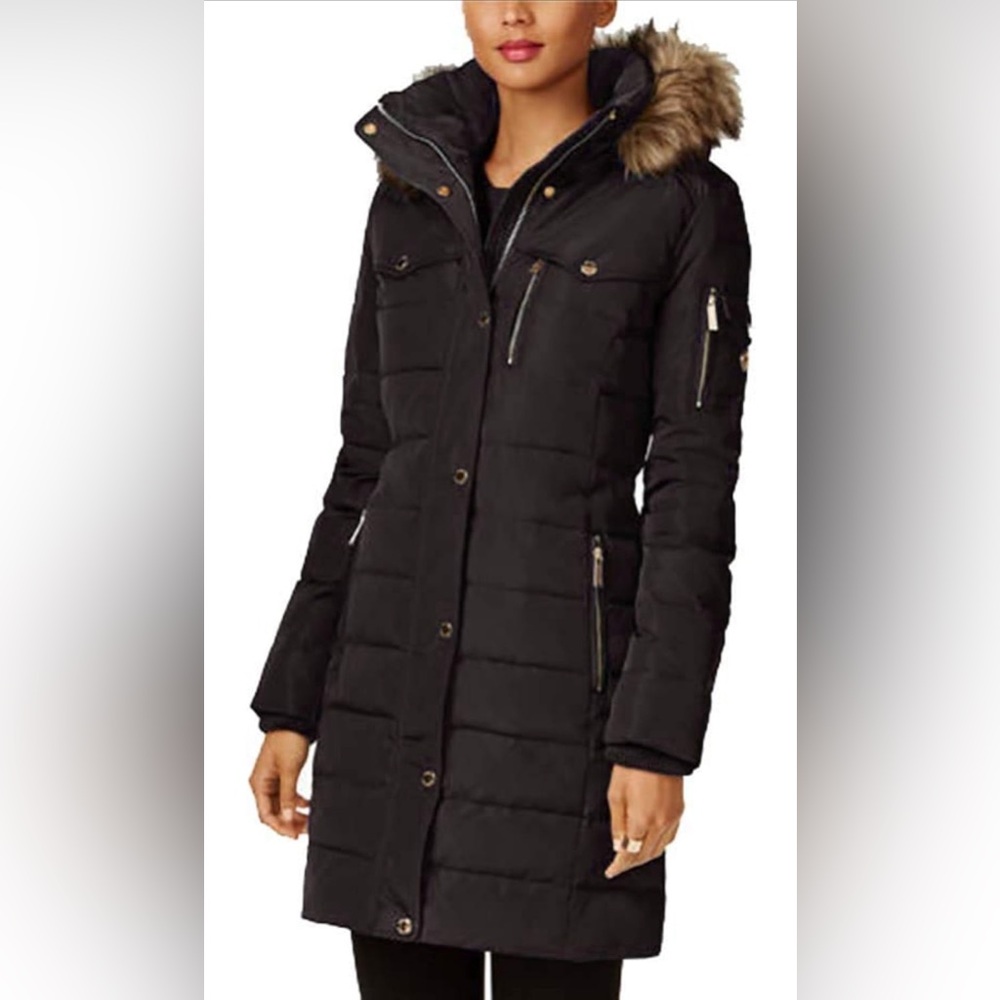 Michael Kors Women’s Down Coat with Chest Pockets -Size 1X